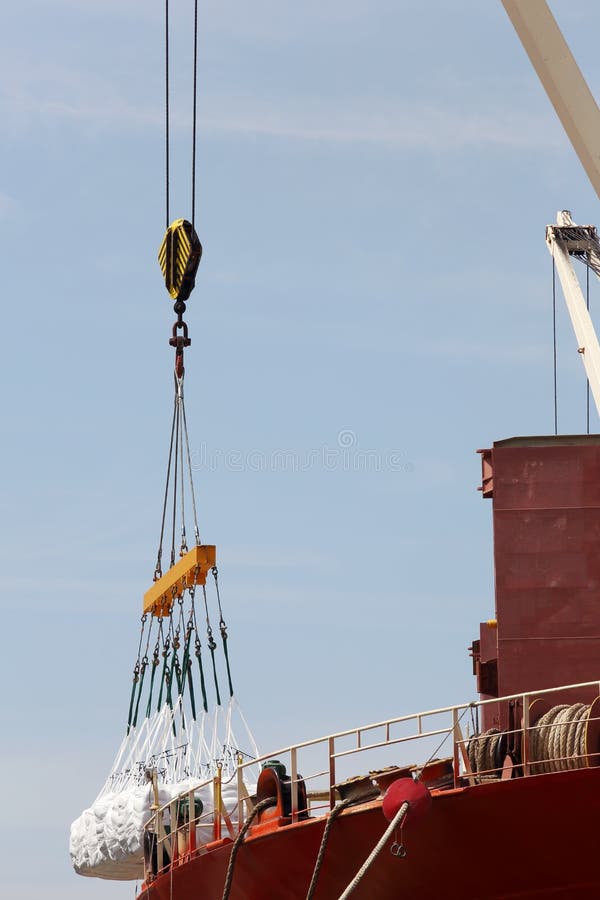 Cargo Ship Loaded With Freight Stock Photo Image of economy, harbor