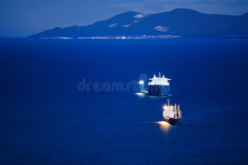 Cargo ships stock photo. Image of gallon, harbour, import 36280248