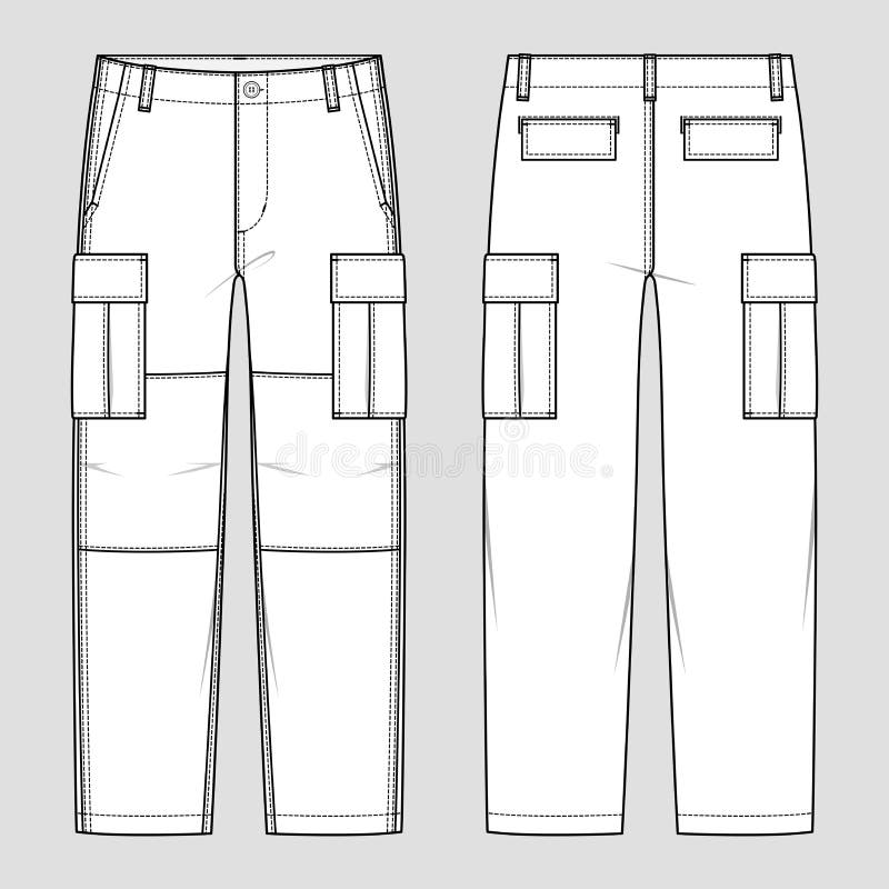 Mens Cargo Pants Stock Illustrations – 209 Mens Cargo Pants Stock ...