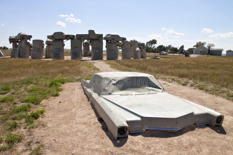 Carhenge, nebraska usa stock image