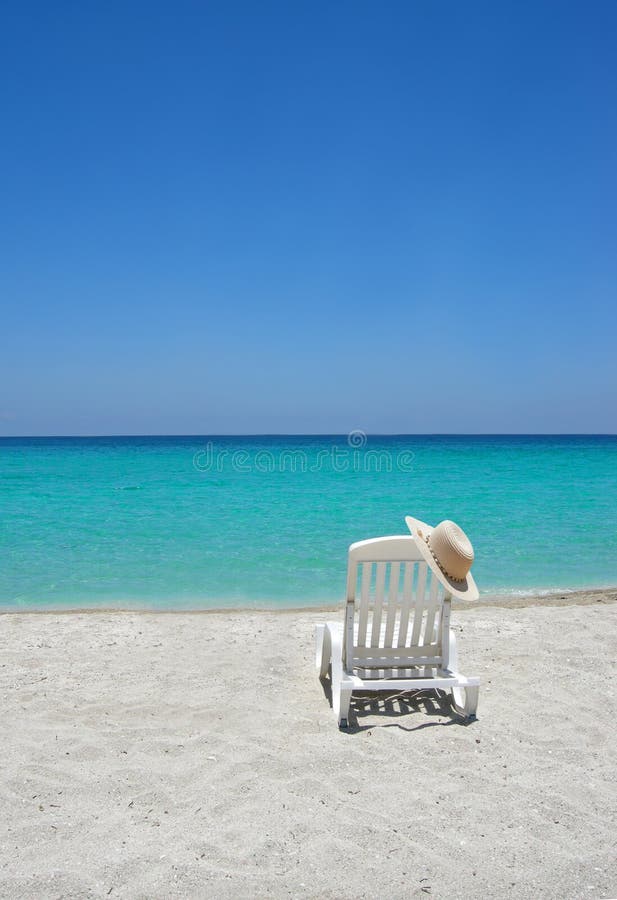 Caribbean beach chair stock image. Image of beach, escape 4359713