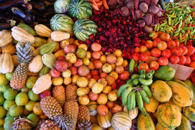 Caribbean fruit market