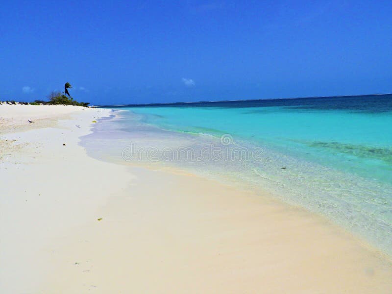 Caribbean sea, Los Roques. Vacation in the blue sea and deserted islands. royalty free stock photos Caribbean sea, Los Roques. Vacation in the blue sea and deserted islands. royalty free stock photos