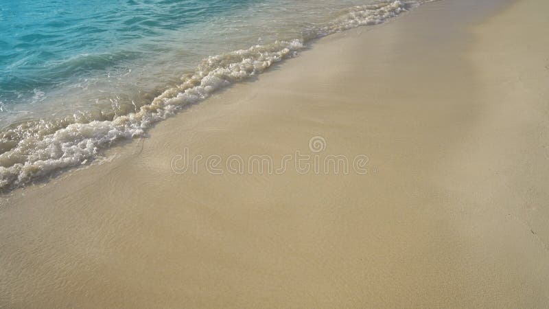 Caribbean shallow water waves shore turquoise