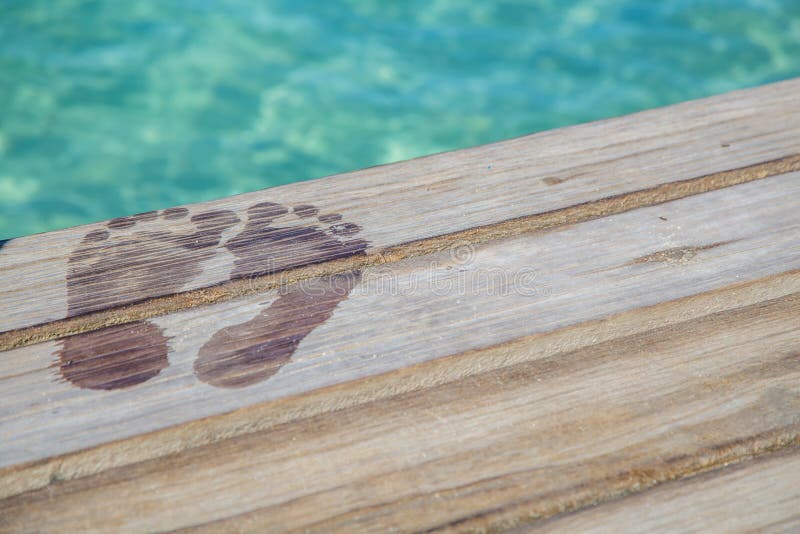 Caribbean Wet Feet royalty free stock image Caribbean Wet Feet royalty free stock image