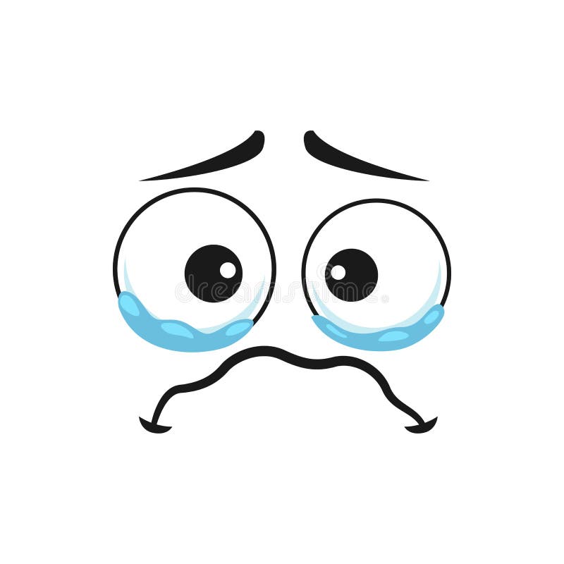 O Rosto Choroso Do Personagem Tristes Emoções Tristes Royalty Free SVG,  Cliparts, Vetores, e Ilustrações Stock. Image 195919830