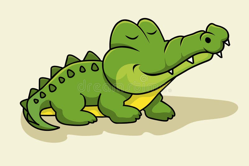 Caricatura De Cocodrilo Lagarto Tierno Animales Ilustración del Vector -  Ilustración de cocodrilo, cuadro: 230207228