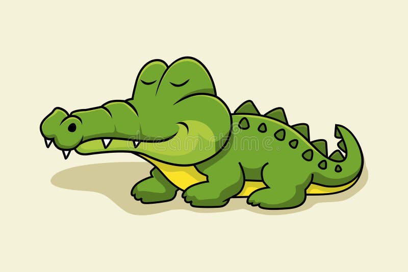 Caricatura De Cocodrilo Lagarto Tierno Animales Ilustración del Vector -  Ilustración de reptil, chistoso: 230207234