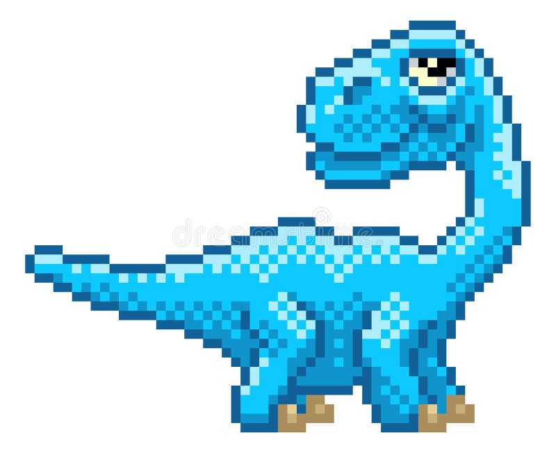 Dinosaur Trex 8 Bit Pixel Art Arcade Game Cartoon - Arte vetorial de stock  e mais imagens de Jogo de Vídeo - Jogo de Vídeo, Personagem fictícia,  Personagens - iStock