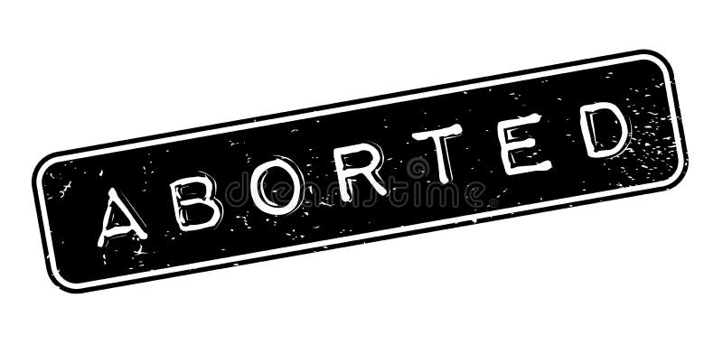 Carimbo de borracha ABORTADO ilustração stock