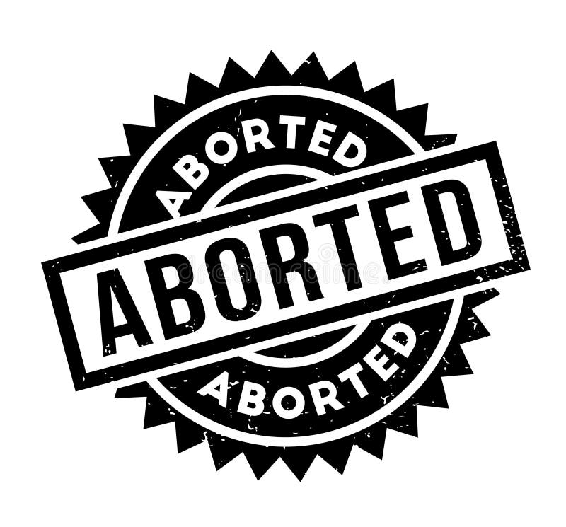 Carimbo de borracha ABORTADO ilustração stock