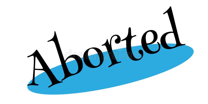 Carimbo de borracha ABORTADO ilustração do vetor