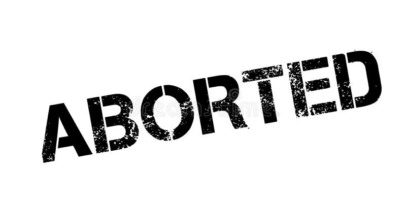 Carimbo de borracha ABORTADO ilustração stock
