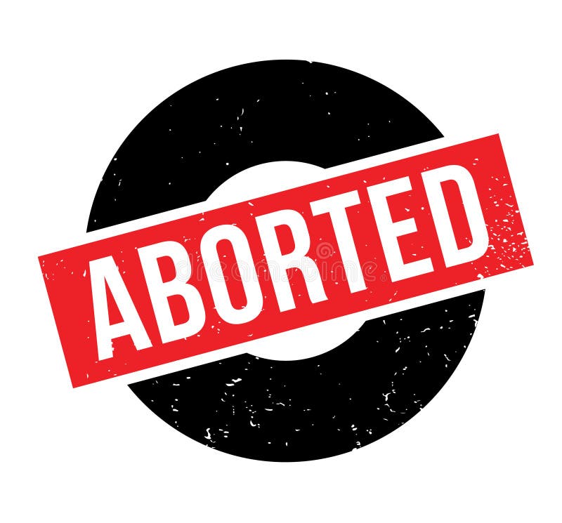 Carimbo de borracha ABORTADO ilustração do vetor