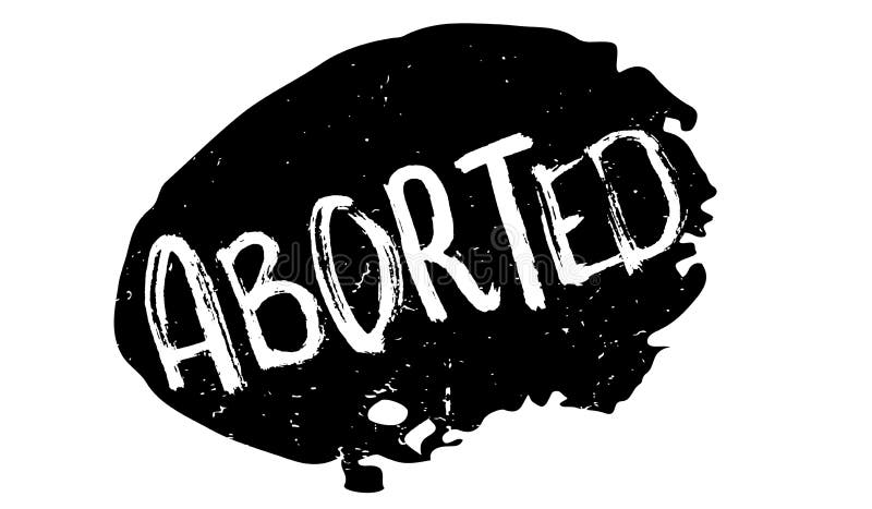 Carimbo de borracha ABORTADO ilustração do vetor