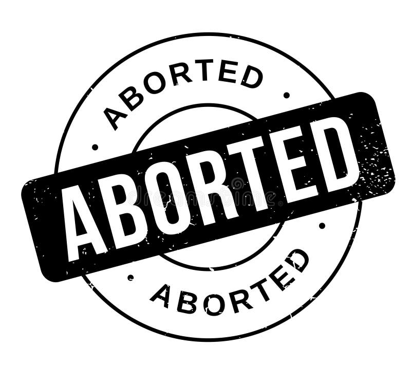 Carimbo de borracha ABORTADO ilustração do vetor
