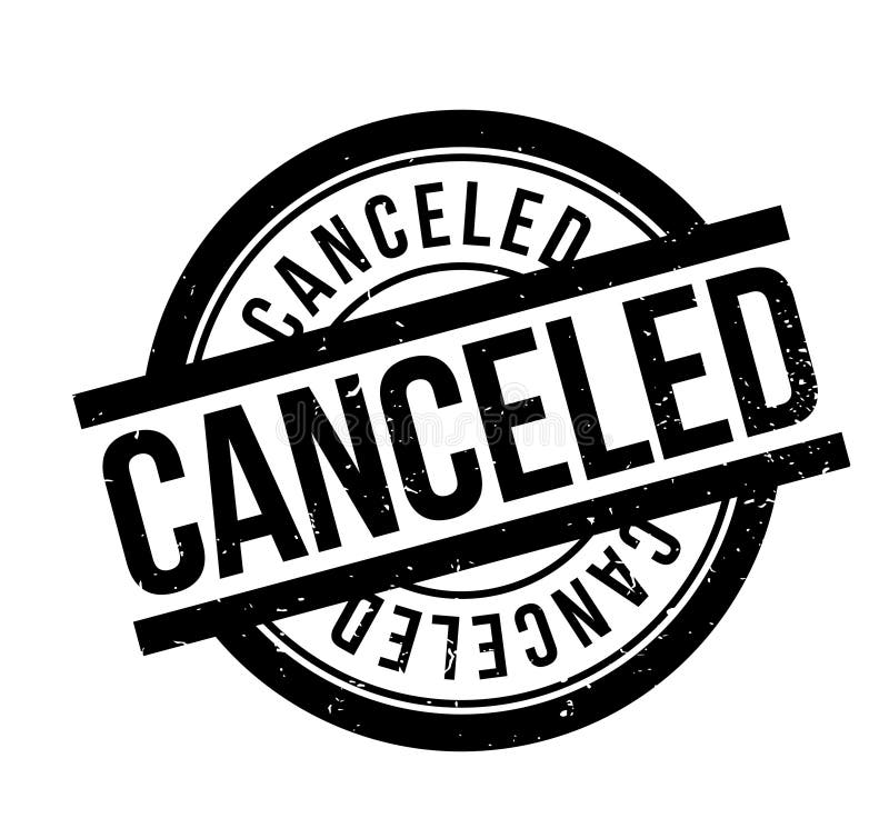 Carimbo de cancelamento ilustração do vetor