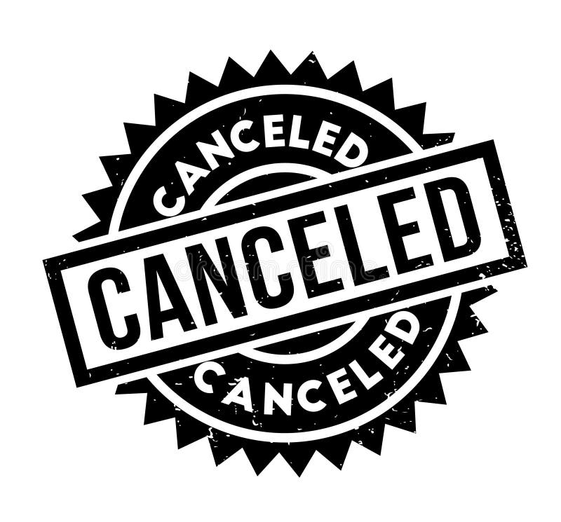 Carimbo de cancelamento ilustração stock