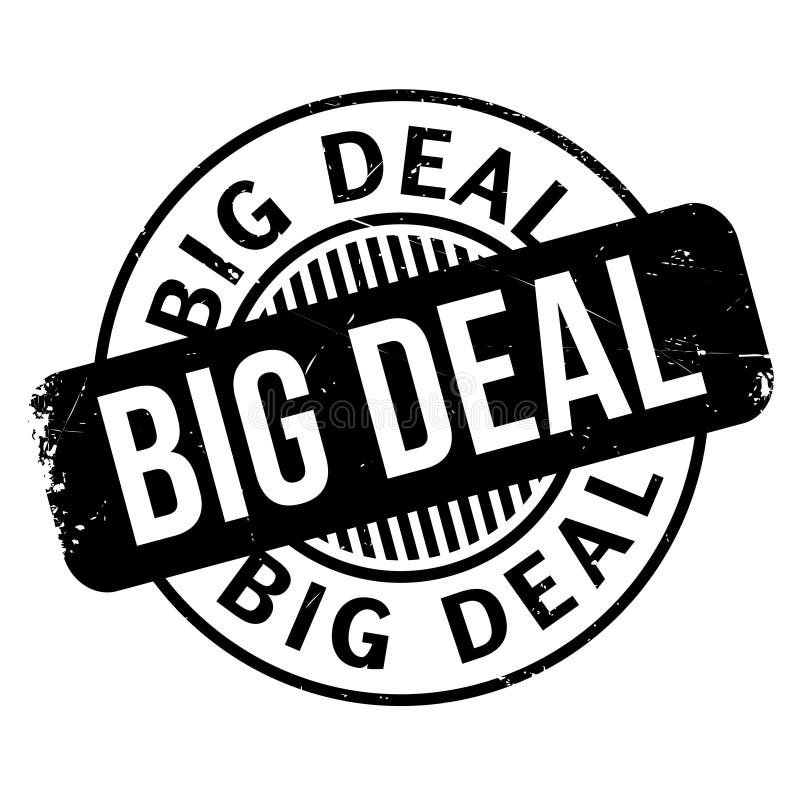 Carimbo de borracha da grande coisa ilustração royalty free