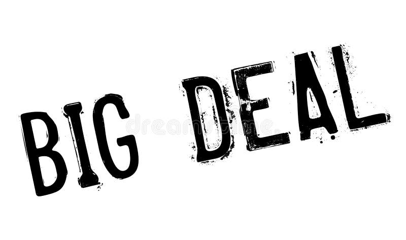 Carimbo 'Big Deal' ilustração do vetor