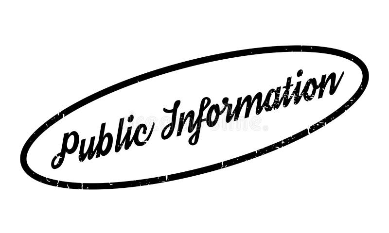 Carimbo de borracha da informação pública ilustração do vetor Carimbo de borracha da informação pública ilustração do vetor