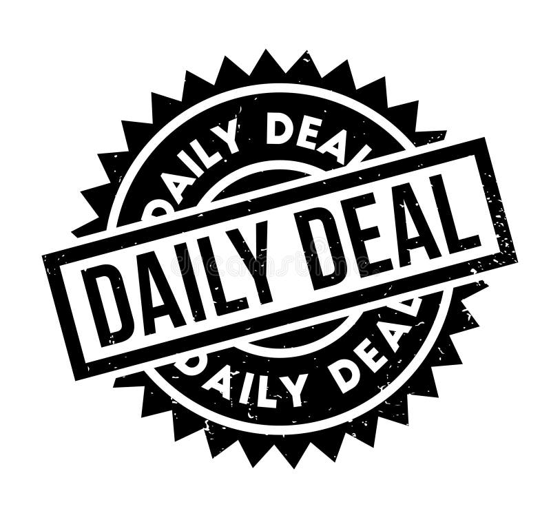 Carimbo 'Oferta Diária' ilustração stock