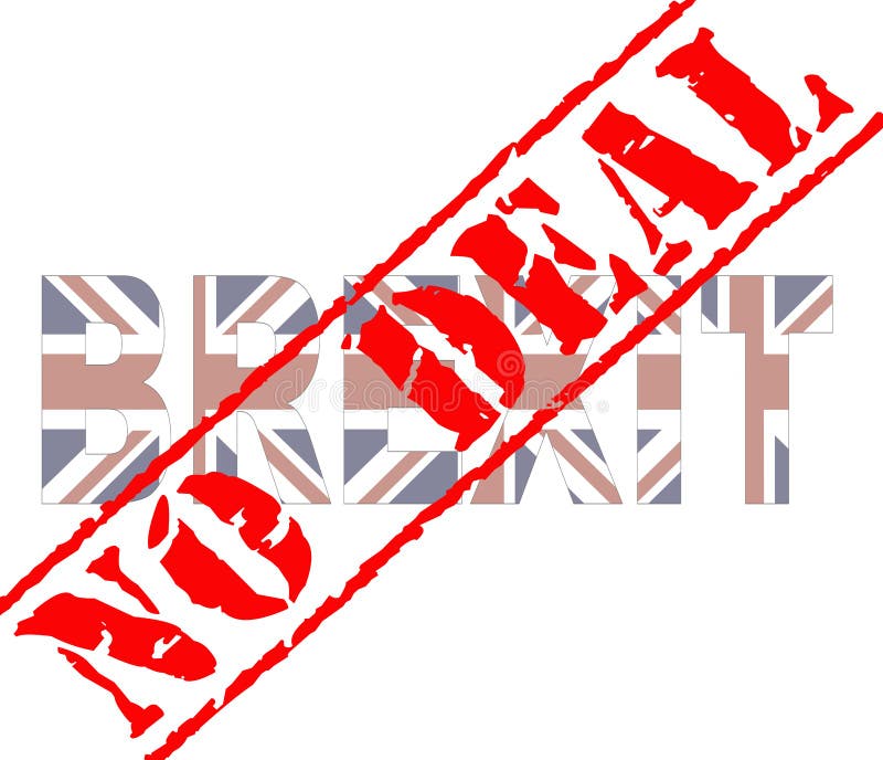 Carimbo de borracha do negócio de Brexit ilustração do vetor