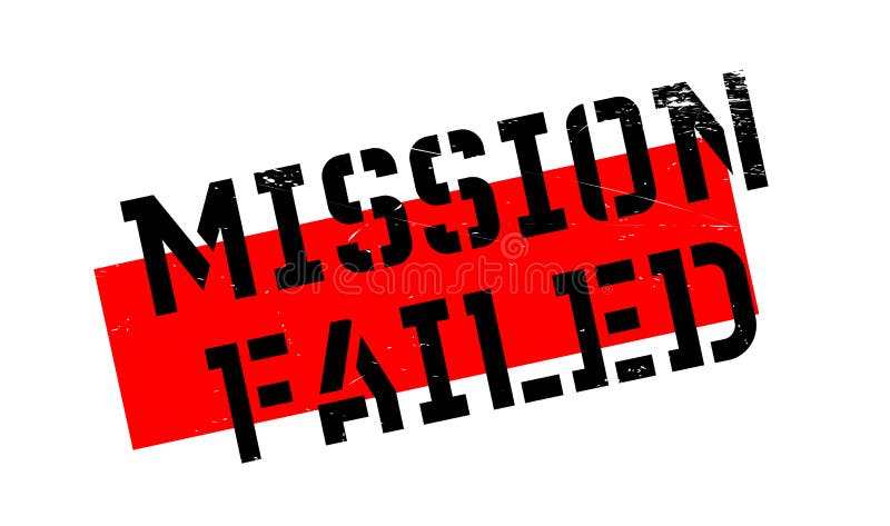 Carimbo 'Missão Falhada' ilustração royalty free
