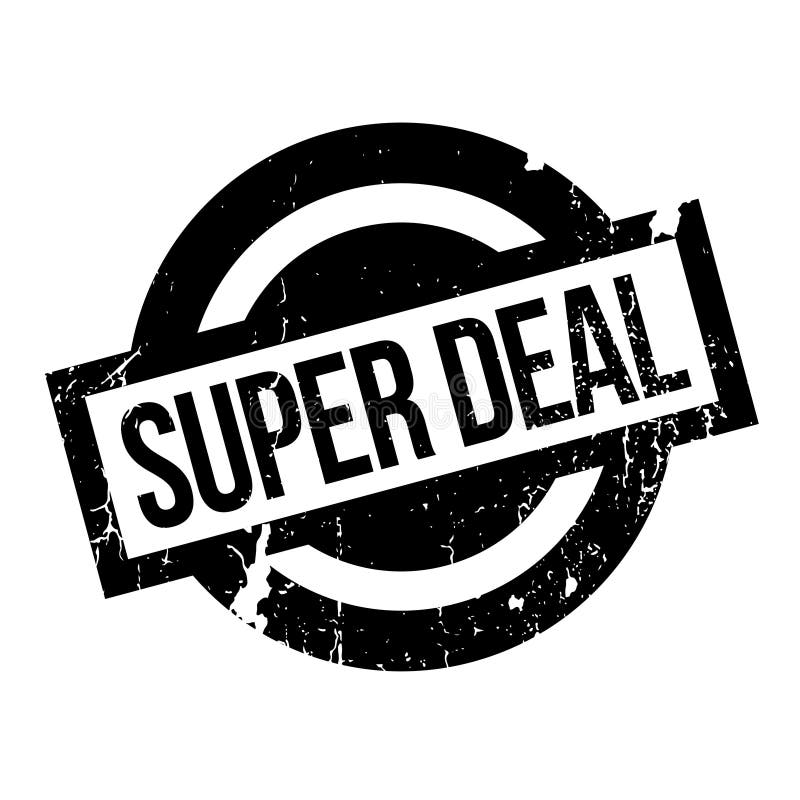Carimbo de borracha super do negócio ilustração stock