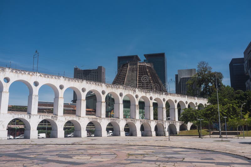 Carioca Aqueduct, Also Known As Arcos Da Lapa in the Historic Center of ...