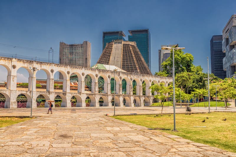 Carioca Aqueduct, Rio De Janeiro, Brazil Editorial Stock Image - Image ...