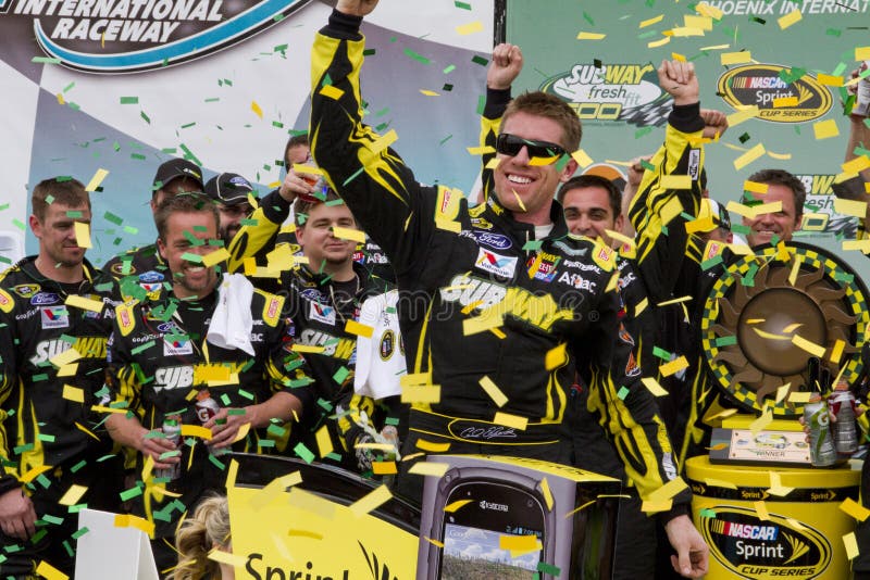 Motorista Carl Edwards do copo de NASCAR Sprint imagem de stock Motorista Carl Edwards do copo de NASCAR Sprint imagem de stock