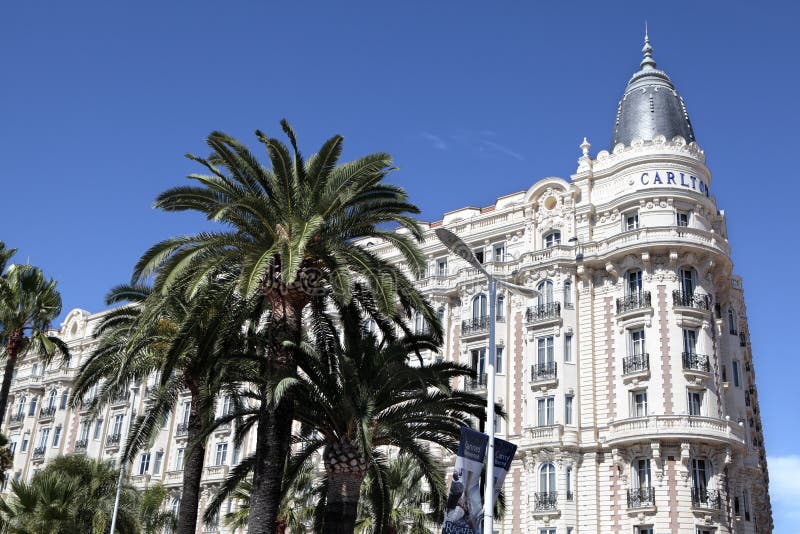 Carlton International Hotel, Croisette France De Cannes Fotografia ...