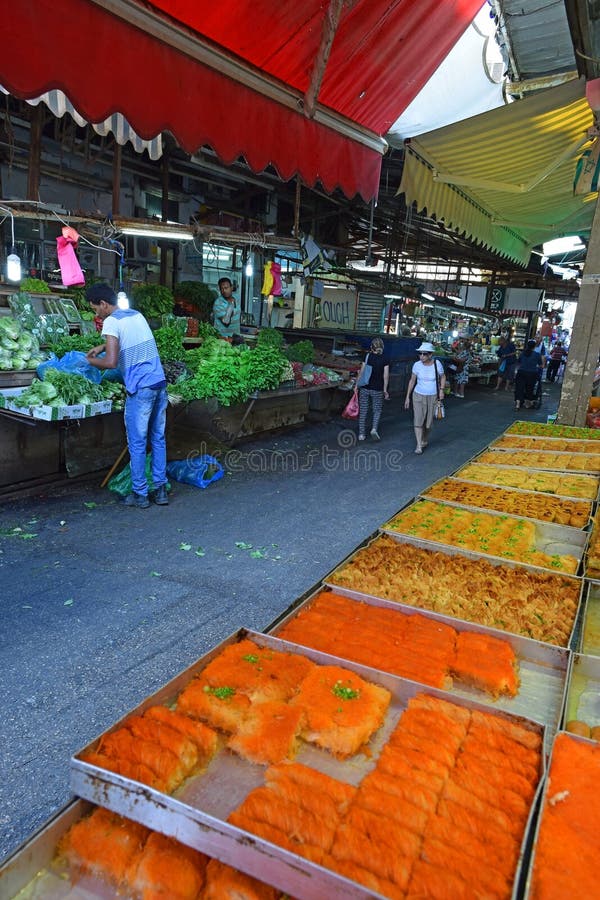 Carmel market, Tel Aviv, Israel stock photography Carmel market, Tel Aviv, Israel stock photography