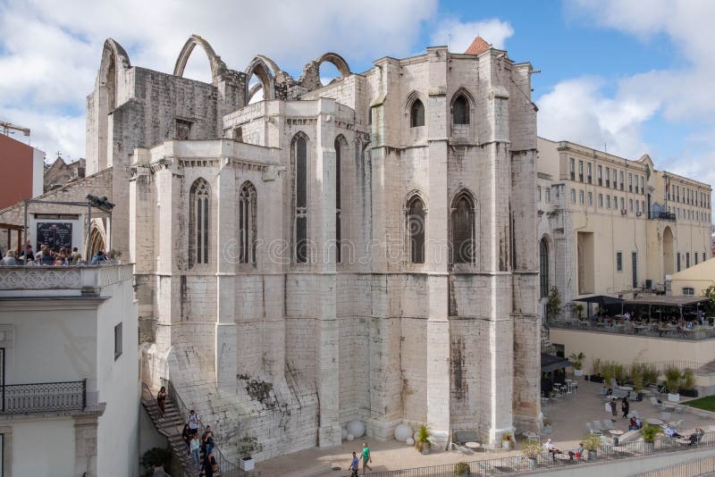 Carmo Convent, Lisbon, Portugal - ruins of an ancient cathedral