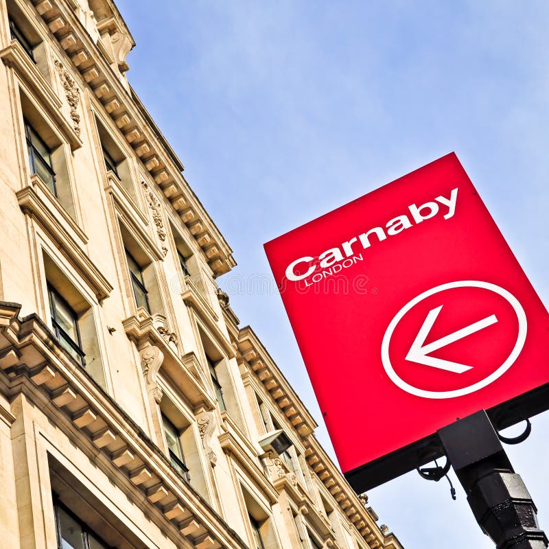 Carnaby Street in London, England stock image