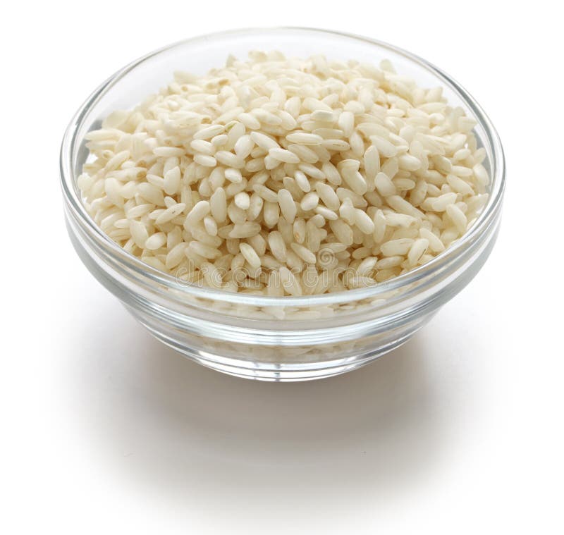 Carnaroli, Italian Risotto Rice in Bowl Stock Photo Image of pile