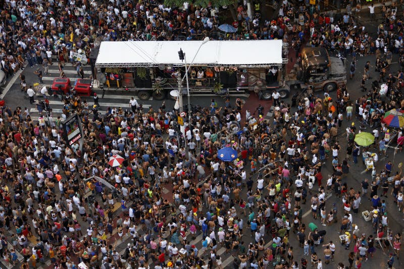 Carnaval de la calle en SÃ£o Pablo, el Brasil