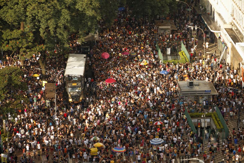 Carnaval de la calle en SÃ£o Pablo, el Brasil