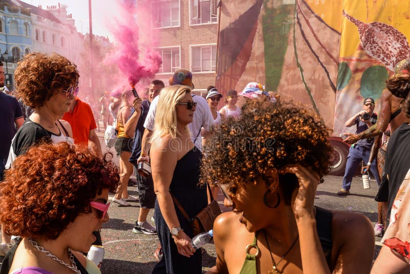 Carnaval de Notting Hill 2019 - Londres, Reino Unido fotos de archivo libres de regalías