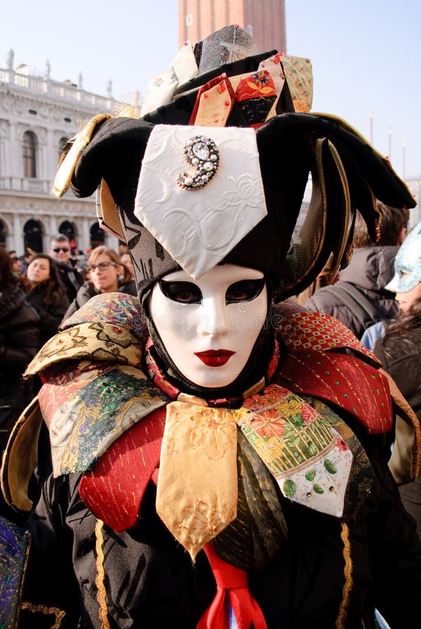 Mask posing in Venice carnival. Mask posing in Venice carnival