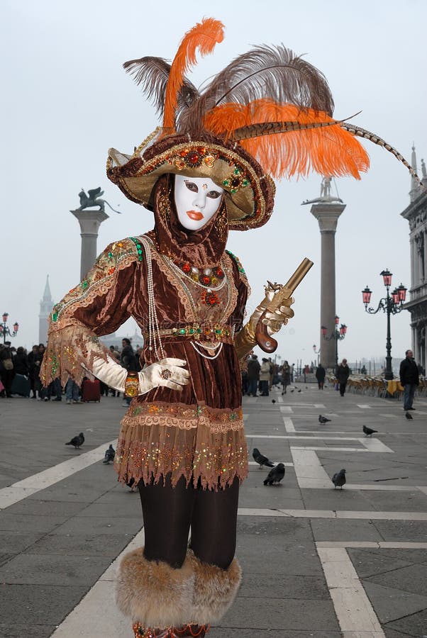 Carnaval de Veneza na Itália fotos de stock