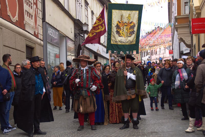 Carnaval 2019, Eslovenia de Ptuj foto de archivo Carnaval 2019, Eslovenia de Ptuj foto de archivo