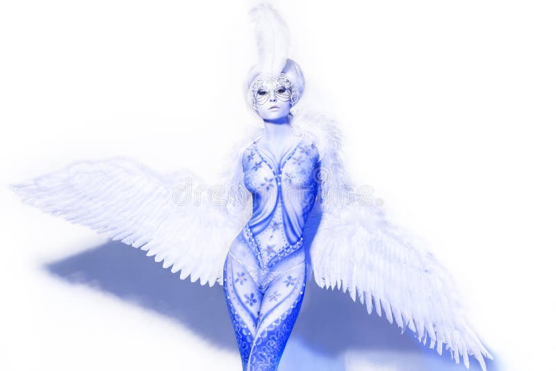 Bodyart Carnaval de Venecia fotos de archivo