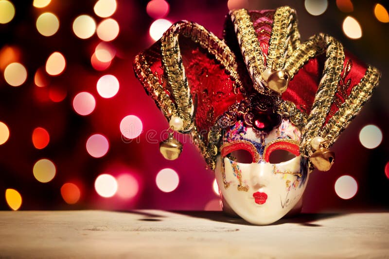 化妆舞会面具 库存图片