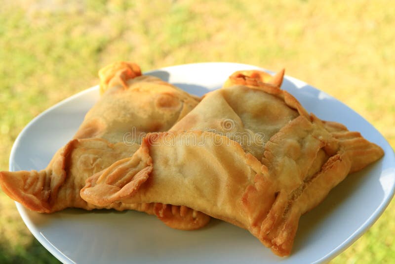 Carne chilena Empanada Empanada de Pino e caranguejo Empanada Empanada de Jaiba na placa branca imagens de stock royalty free Carne chilena Empanada Empanada de Pino e caranguejo Empanada Empanada de Jaiba na placa branca imagens de stock royalty free