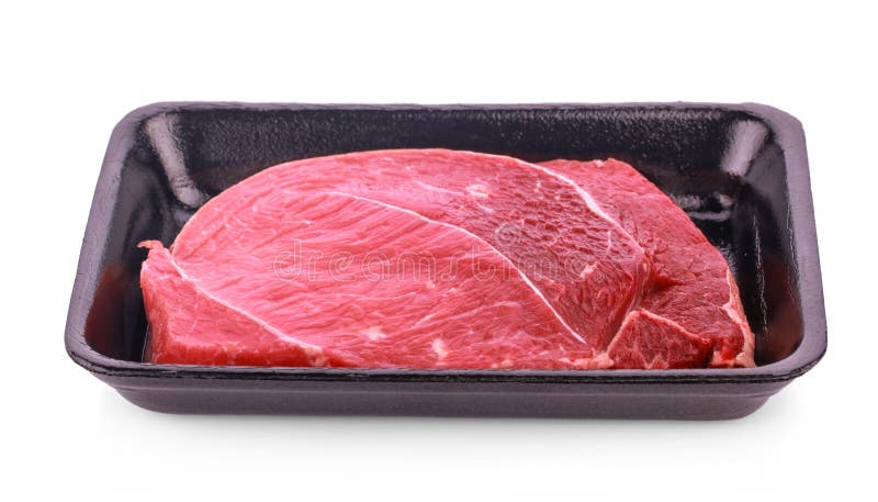 Carne crua fresca cortada isolada no fundo branco fotos de stock royalty free Carne crua fresca cortada isolada no fundo branco fotos de stock royalty free
