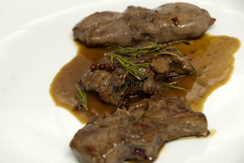Carne della carne di cervo - un piatto squisito immagine stock Carne della carne di cervo - un piatto squisito immagine stock