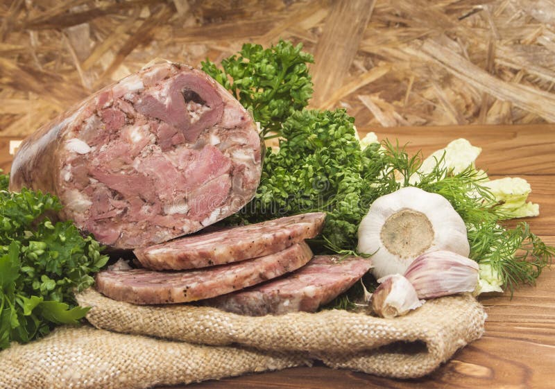 Carne Di Maiale Di Soppressata Immagine Stock Immagine di spuntino