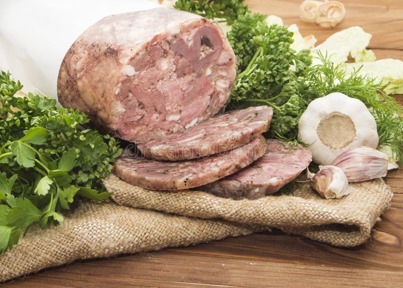 Carne Di Maiale Di Soppressata Immagine Stock Immagine di spuntino